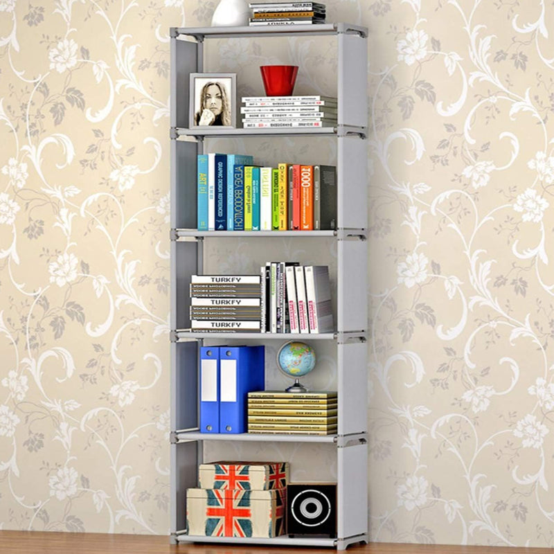 5-Tier Modern Book Storage Shelf Bookcase Display Cubed Unit Organizer_7