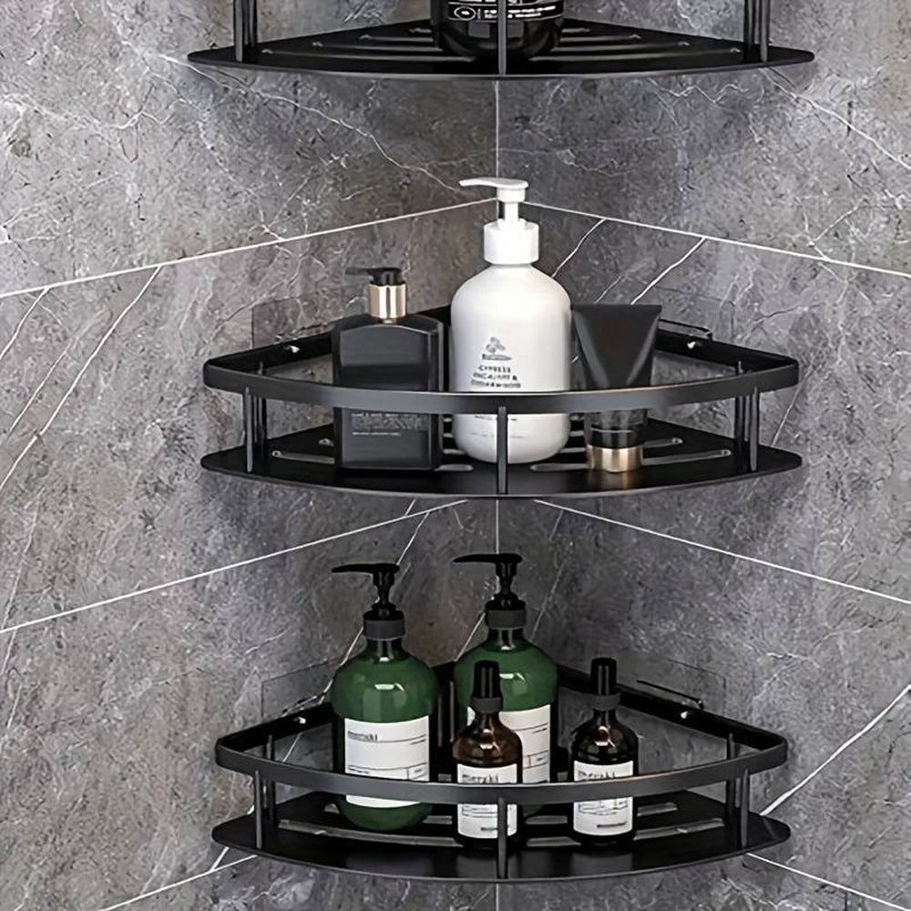 Pack of 2 Corner Shower Caddy Bathroom Storage Basket Organiser Tidy Tray_7