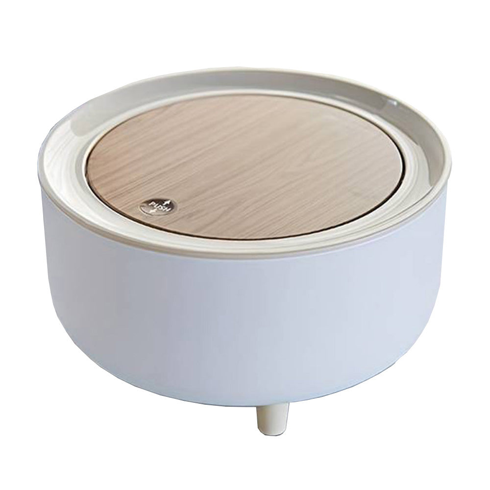 2L Desktop Trash Bin with Lid Lock  For Home and Office_0