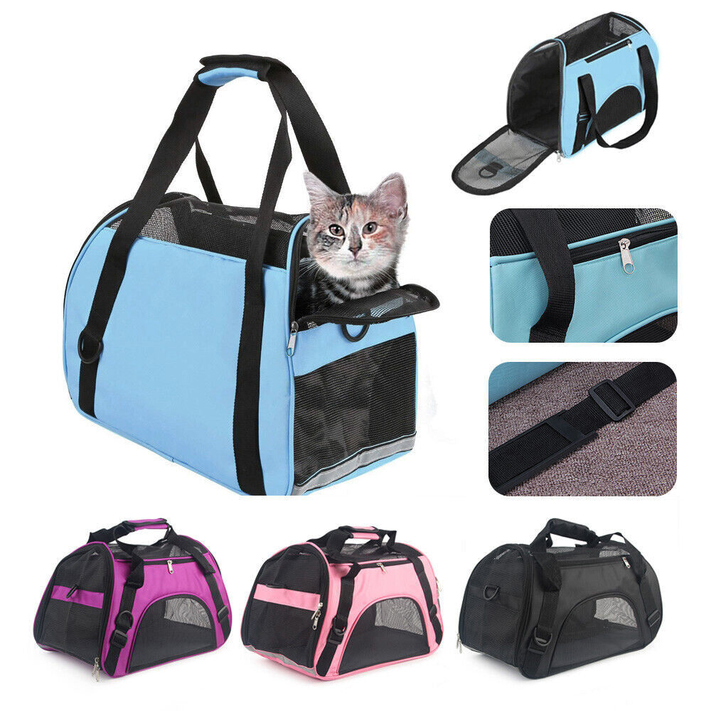 Portable and Foldable Soft Large Pet Carrier Bag - Available in 4 Colors_2