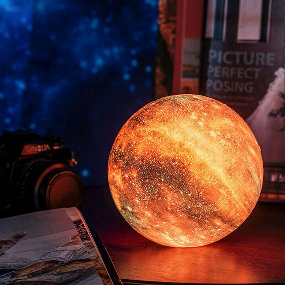 3D Printed Moon Galaxy Star Night Lamp and Room Décor- USB Charging_2