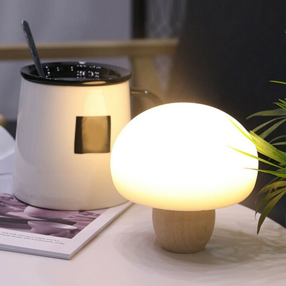 3 Step Dimming Portable Mushroom LED Night Lamp- USB Charging_1