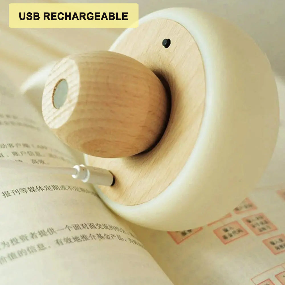 3 Step Dimming Portable Mushroom LED Night Lamp- USB Charging_5