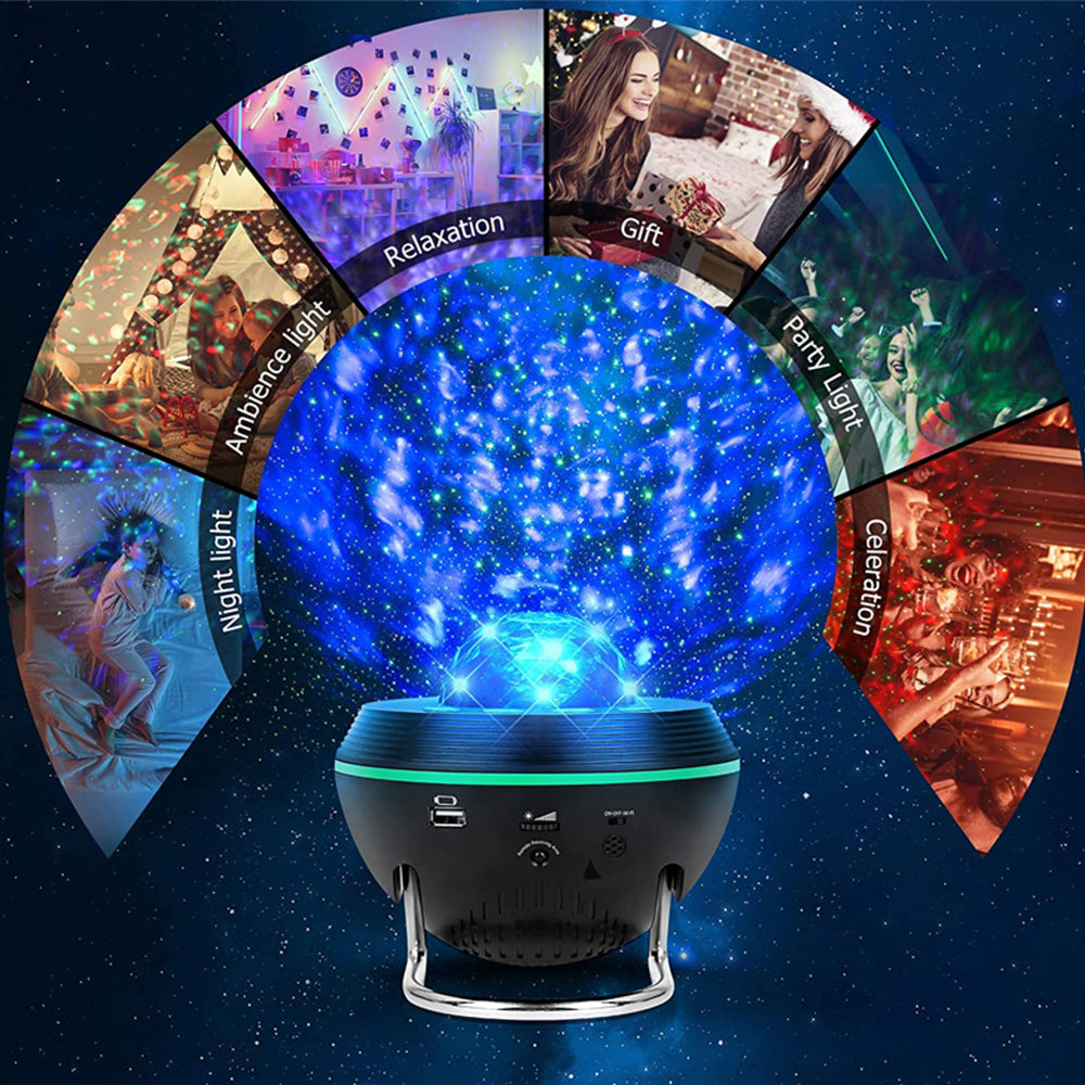 Galaxy Projector Bluetooth Speaker Remote and Voice Control- USB Powered_8