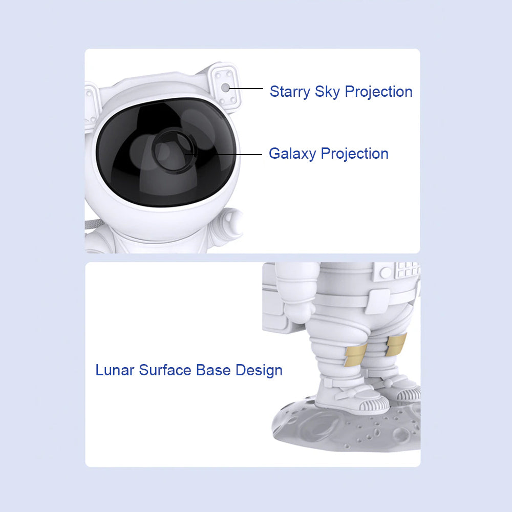 USB Plugged-in Astronaut Galaxy Starry Sky Light Projector_19