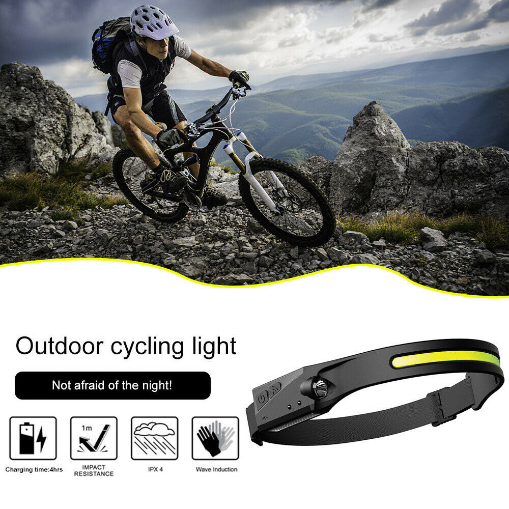 USB Rechargeable 4 Lighting Modes COB Light Head Lamp_10