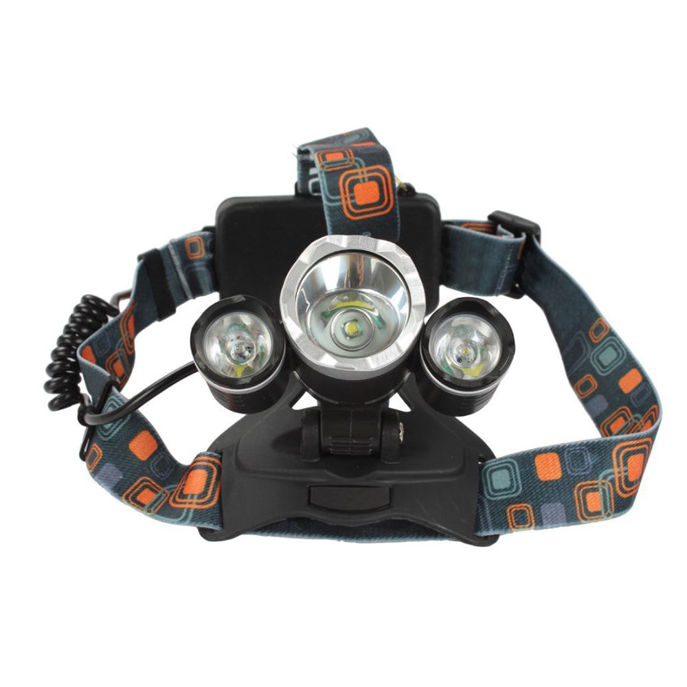 USB Charging LED 3 Lights Headlamp Wide Range Head Torch_4