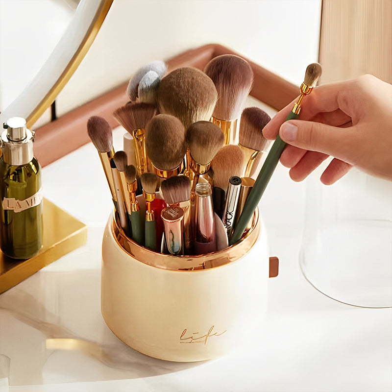 360° Rotating Makeup Organizer Cosmetic Storage Box_5