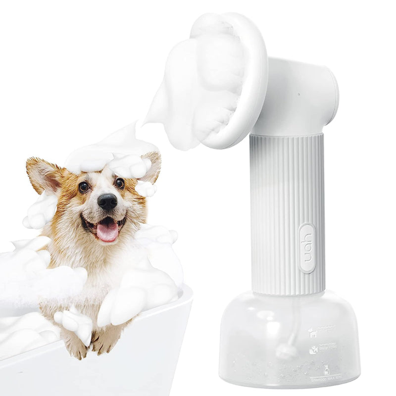 Automatic Foaming Silicone Bristles Pet Bathing Brush- USB Charging_1