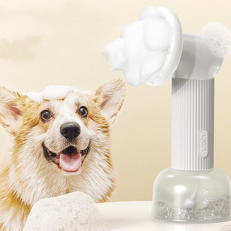 Automatic Foaming Silicone Bristles Pet Bathing Brush- USB Charging_7