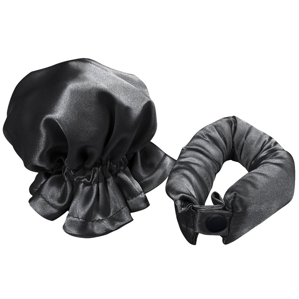 Heatless Hair Curler Bun Bons Hair Rollers with Cap_3