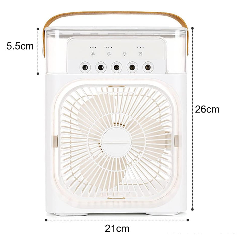 5 Nozzle 3 Gears Large Tank Capacity Air Cooler Fan- USB Plugged-in_1